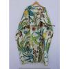 Women Cotton Hippie Summer White Sleepwear Peacock Print Long Maxi Caftan Dress CKFTN-SCRN-FULL-BUYIT-115