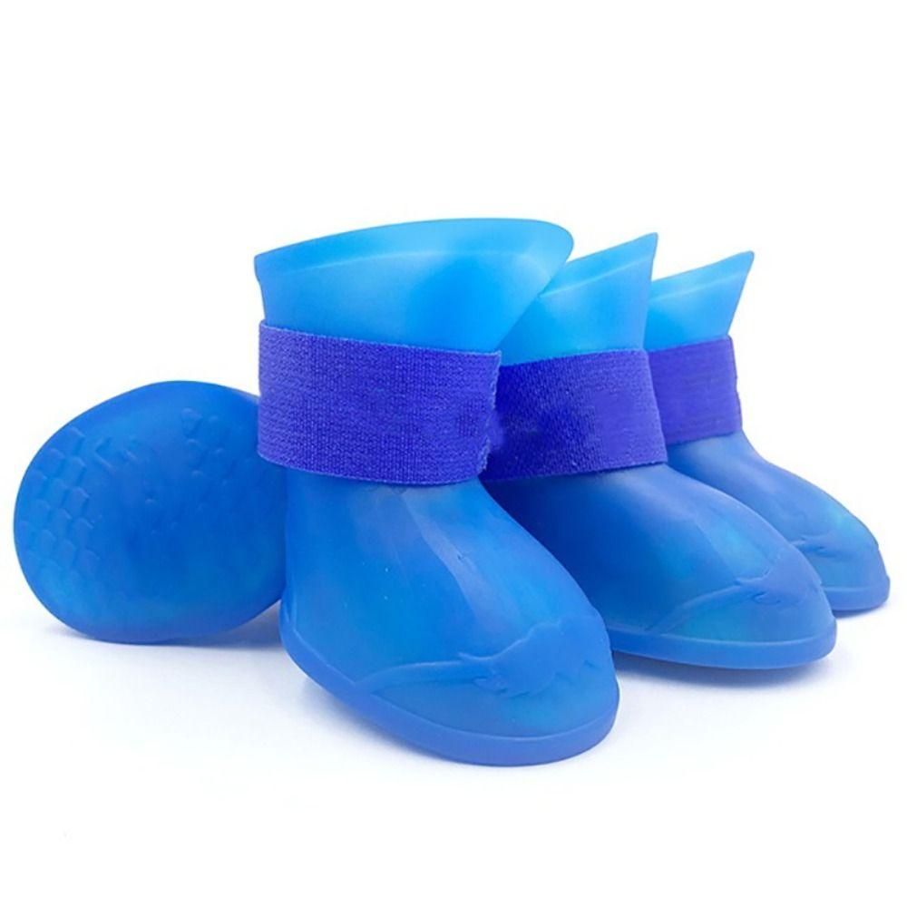Cat Puppy For Small Medium Large Dogs Waterproof Rubber Boot Pet Shoe Dog Rain Shoe Pet Supplies