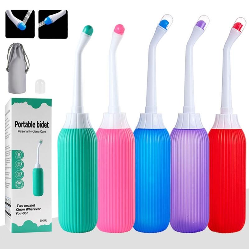 Portable Bidet Handheld Bidet Sprayer Feminine Hygiene Clean Bottle Private Parts Flushing Device for Personal Cleaning