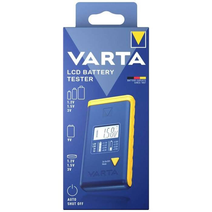 Varta LCD Tester baterií Rozsah měření testu baterií (tester baterií) 1,2 V, 1,5 V, 3 V, 9 V baterie, baterie 00893 1