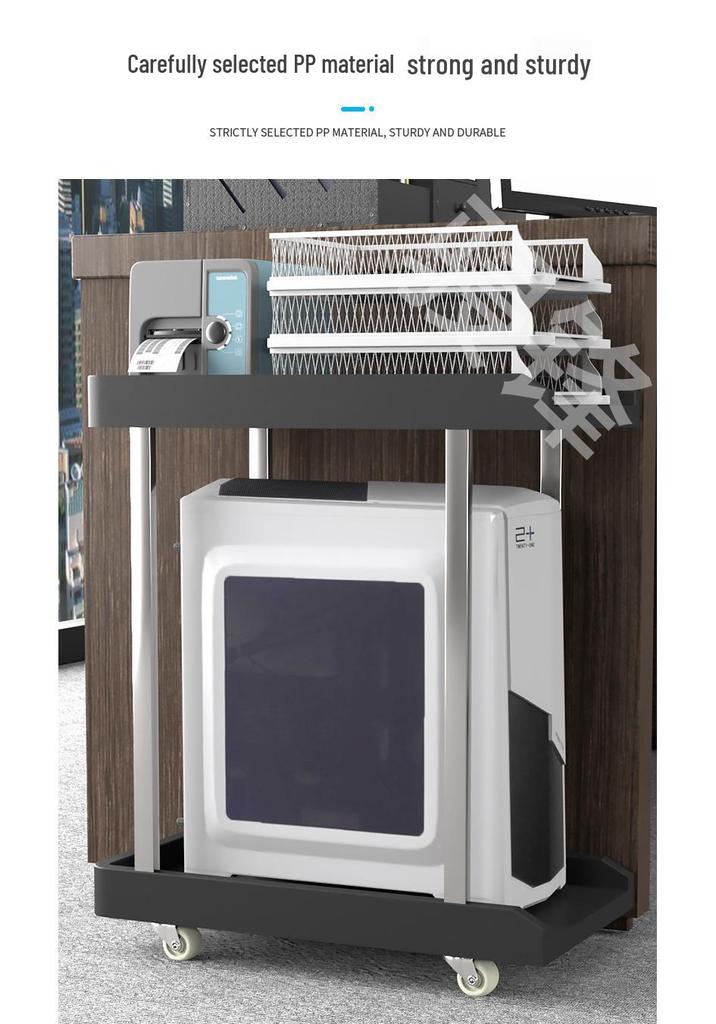 Double-Layer Desktop Computer Stand with Cooling and Storage