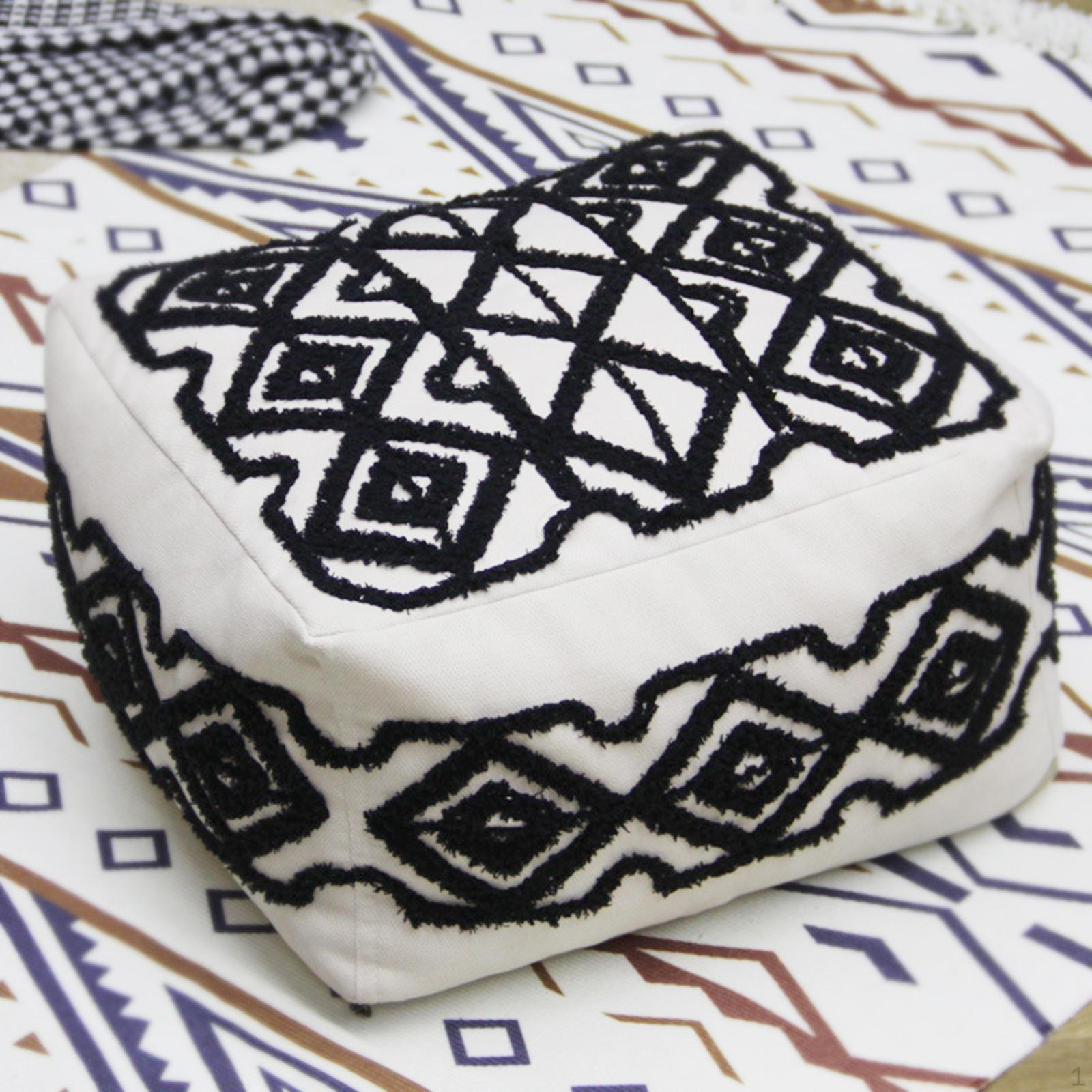 

Подушка для пола Медитация Богемный Удобная квадратная декоративная подушка для сиденья чёрный