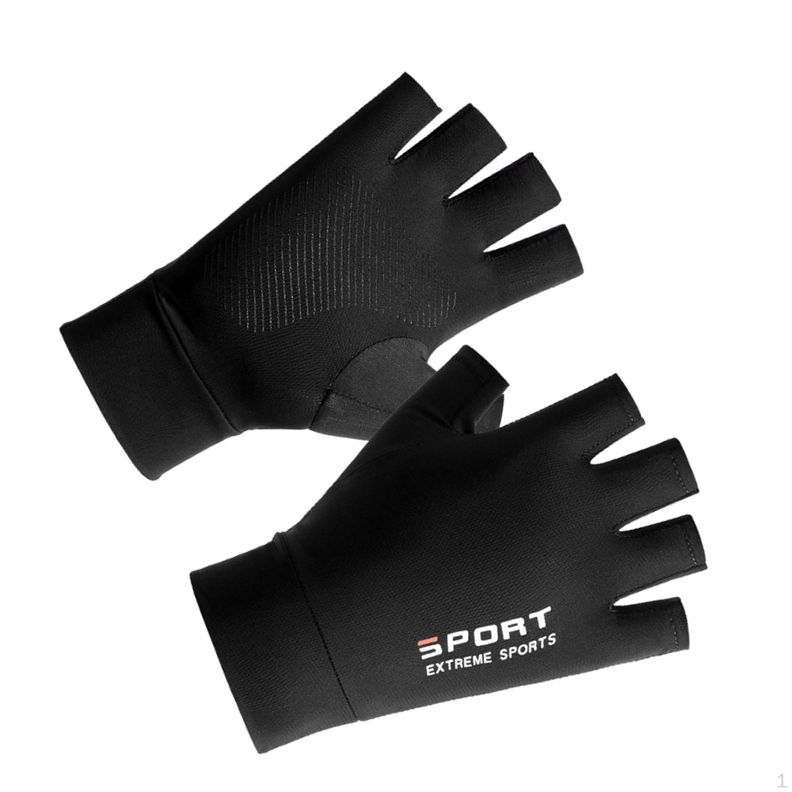 

Перчатки Shock Sweat с сенсорным экраном для тренировок на велосипеде, охоте, верховой езде, пешем туризме, спорте half finger black