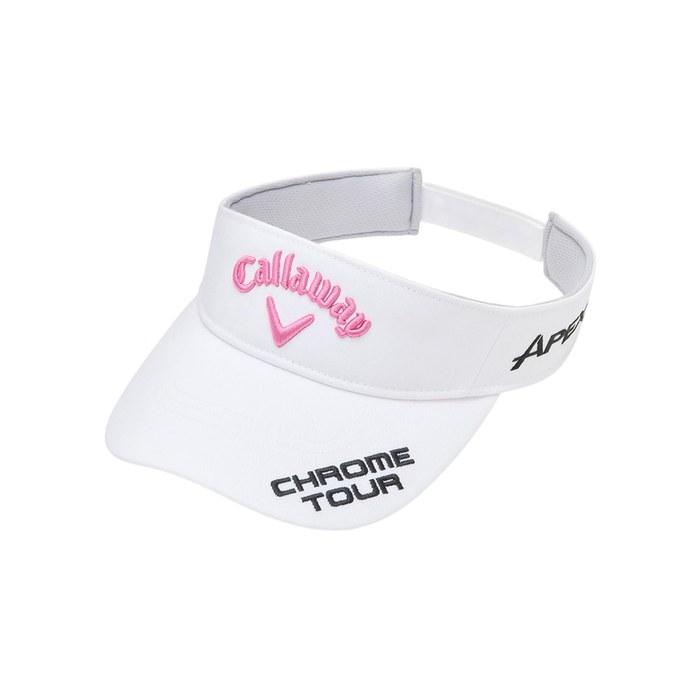 Callaway Women s Tour TW Visor WM JM – White/Pink FR