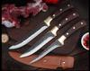 3pcs Forged Sharp Butcher Knife Boning Knife Slicing Knife with Knife Cover Multifunctional Kitchen Knife Set