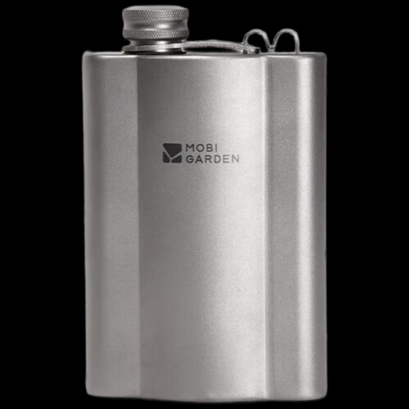 Mobi Garden Jiyan Portable Titanium Hip Flask