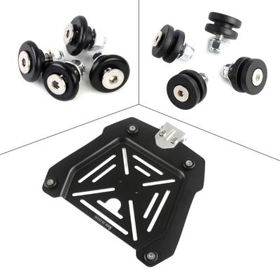 4Pcs Universal Rear Luggage Case Pad Luggage Case Pad Helmets Trunk Bracket Base Plate Bushing Pad Quick Fixing