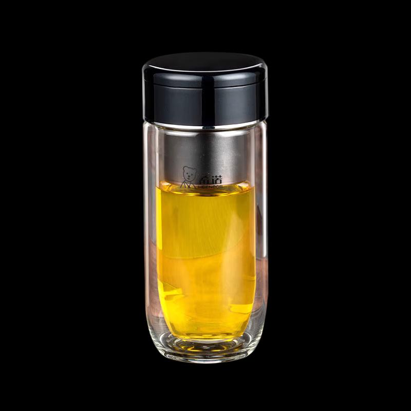 Sino XN-6660 Double-Layer Tea Separation Glass Bottle