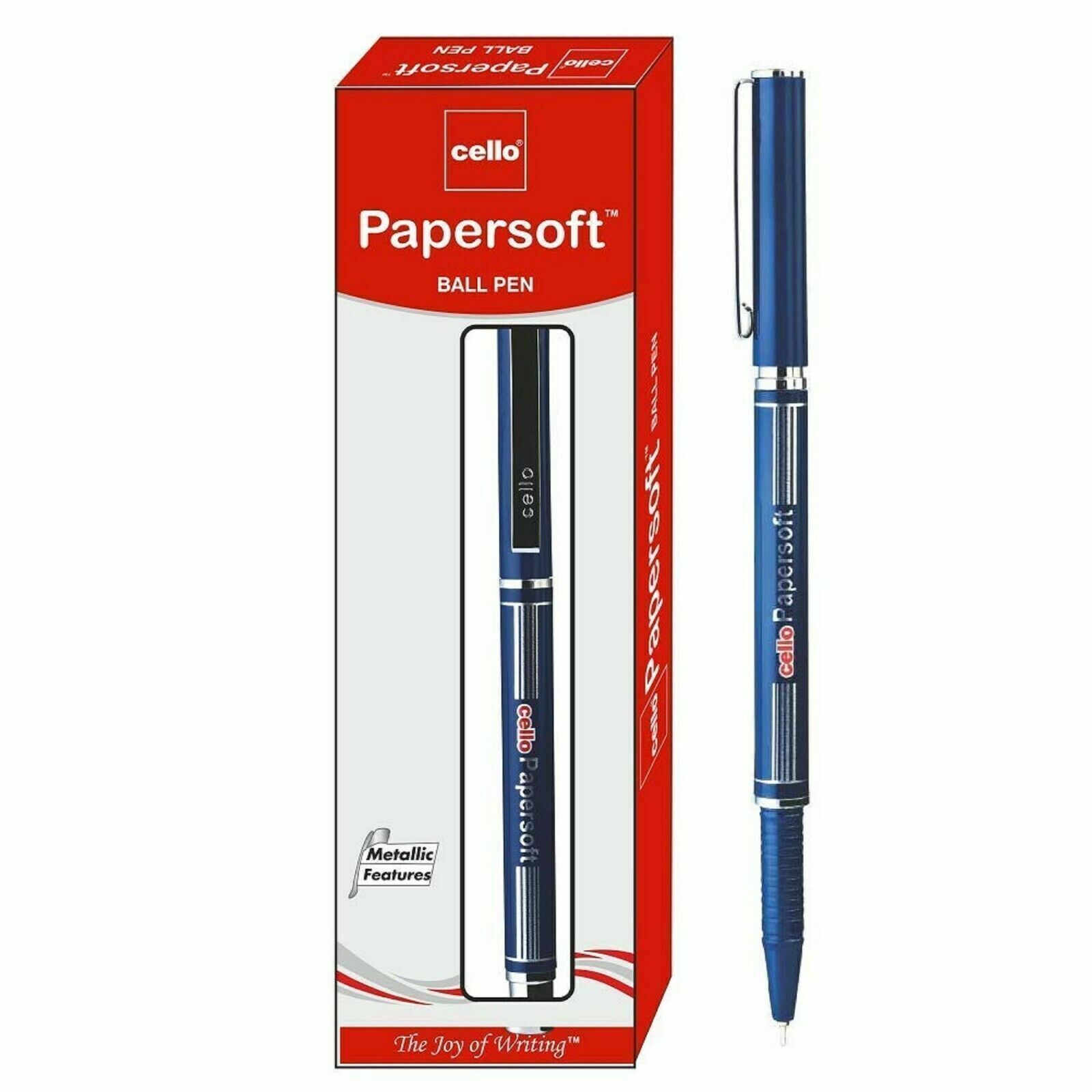 Cello Papersoft Blue Ball Pens For Smooth Writhing Pack Of 10 723