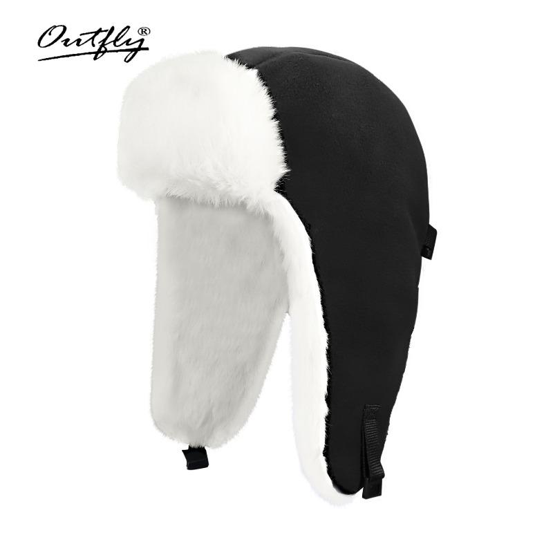 

Универсальная мужская и женская уличная велоспорт зимой для сохранения тепла, утолщенные ушные протекторы, ветрозащитные шапки-авиаторы, тренд Adjustable чёрный