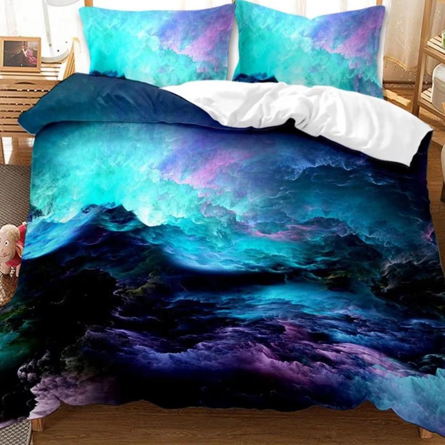 Dreamy Starry Sky Down Comforter Set - Bedding Set - 3-piece Duvet Cover Set 135*200cm