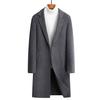 Wool Coat Trench Coat Men's Medium and Long Business Casual Autumn and Winter Hand-sewn Double-sided Woolen Coat Men