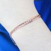 Pure 585 Purple Gold Luxury Color Gold Plated Rose Gold Fashion Korean Version Design Color Gold Bracelet