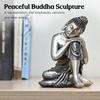 Nachdenkliche Geschenke für Männer – Ruhende Buddha-Statue auf dem Knie | 6-Zoll Lord Buddha Schauobjekt für Wohnzimmer, Meditationsräume, Büro