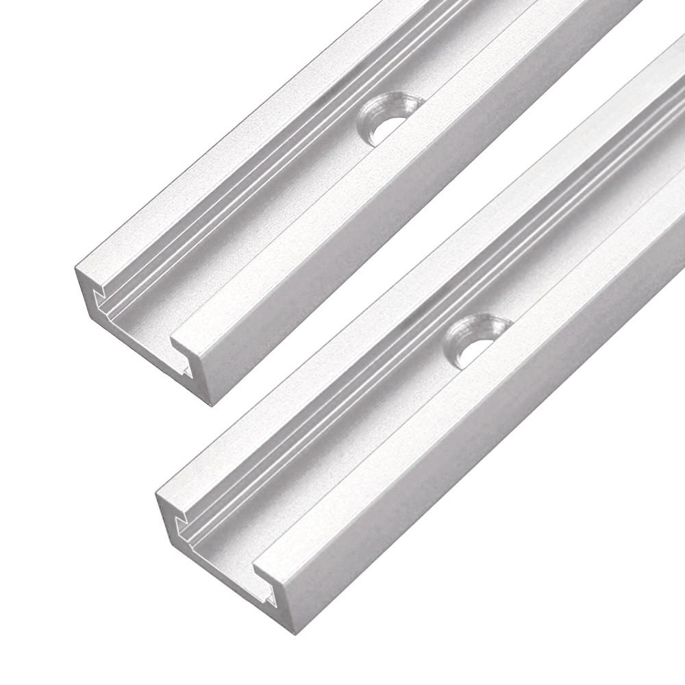 T-Track Aluminum T-Slot Miter Track Jig for Woodworking Tables - Universal T-Screw Fixture Slot for Router Tables, Saw Tables