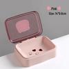New Cute Soap Holder with Lid - Plastic Bathroom Storage Rack