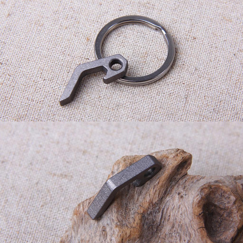 Bottle Opener Keychain with Slot Screwdriver for Titanium Mini Beer Can Opener Portable for Key Chain Bottle Opener Comp