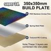 Voron 2.4 pei pet sheet 350*350mm Double Side Texture Smooth Magnetic Bed Build Plate Spring Steel Sheet PEI Powder Coated Plate