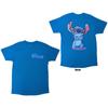 Disney Unisex T-Shirt: Stitch Logo (Blue) (Back Print) (X-Large)