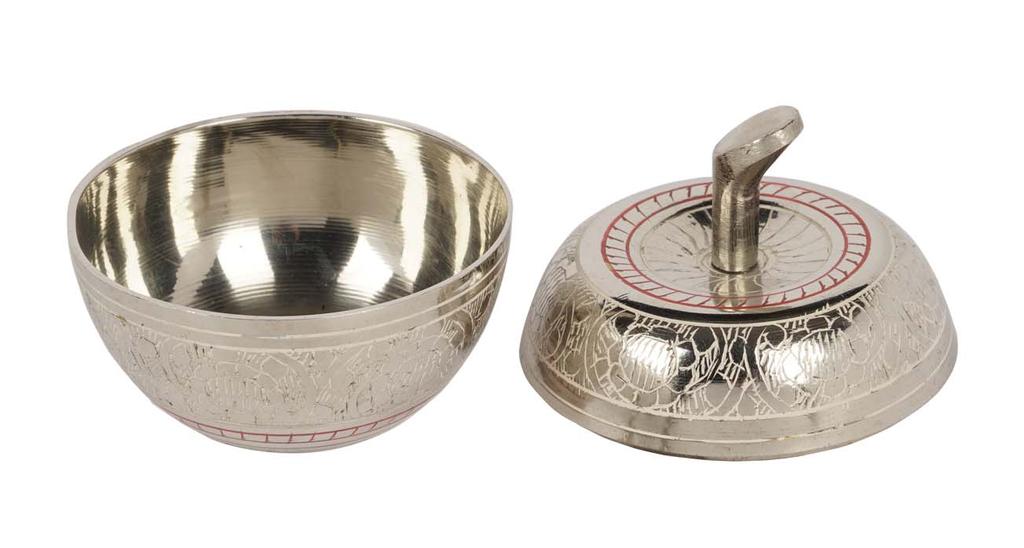 IBA Indianbeautifulart Messing Trinket smykkeskrin Smykkearrangør Dekorativ oppbevaringsring Øredobbereske Keepsake