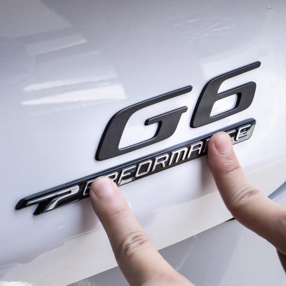 AAXR1 For Xpeng G6 2025 Blackened Car Logo Exterior Black Warrior Badge Xiaopeng G6 2025 Modification Accessories