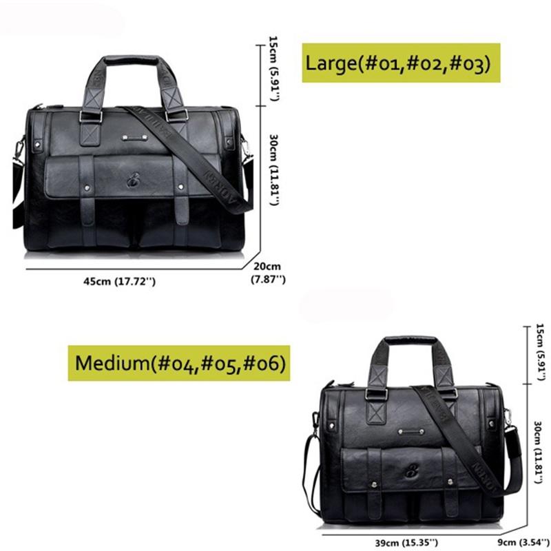 Elegant Men Business Laptop Bag With Large Capacity For Work And Travel In Leather