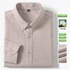 New 100% Pure Cotton Striped Shirt For Men's Long Sleeve Casual Regular Fit Soft Comfortable Business Social Shirts Men Clothing