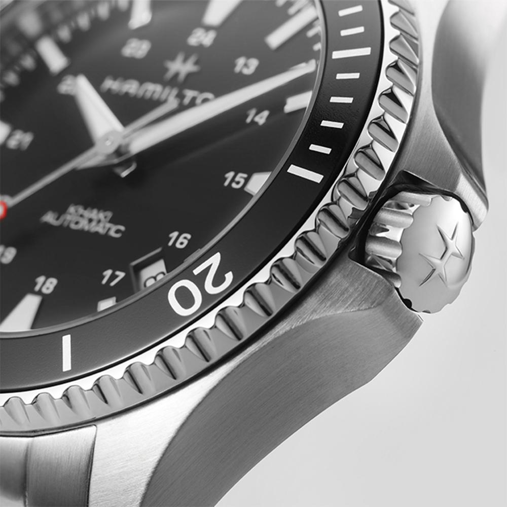 Hamilton H82335131 Khaki Scuba Automatisch 40mm Zwart Metaal Herenhorloge