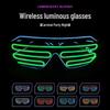 LED Flashing Party Glasses - Wireless Light-Up Disco Dance Atmosphere Props