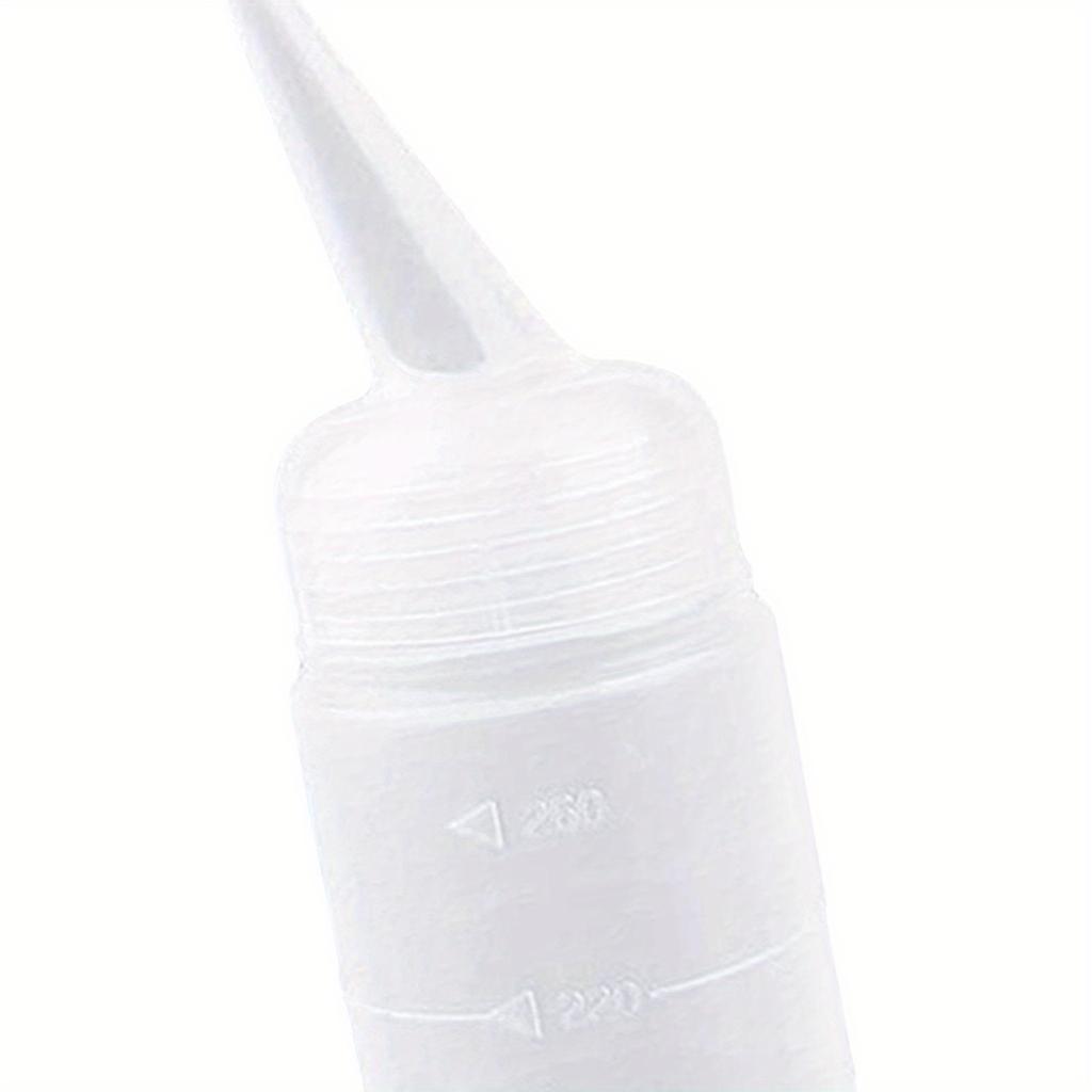 1pcs Hair Cleaning And Rinsing Bottle Shampoo Dispenser Home DIY Hairdressing Styling Tool With Scale Angled Tip Hair Coloring Bottle