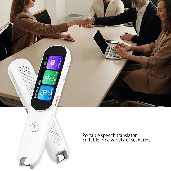 Portable Translator Pen, OCR Digital Translation Pen Scanner 112 Language Translator Device Support Text Extract Intelligent Recording Scanner for