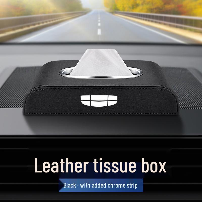 Geely Auto Leder Taschentuchbox für Geometry, Panda, Emgrand L, HiP, Xingrui, Binyue Innenraum