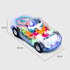 1Pcs Spinning Gears Police Car Toy LED Lights Music Car Model Durable Light Up Toy Car  for Kids