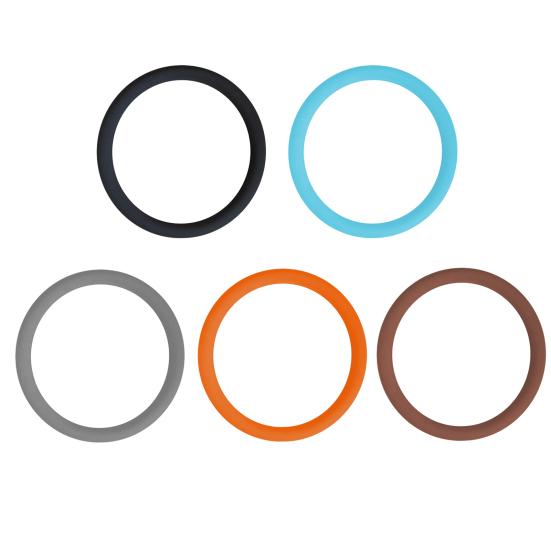 Universal Car Steering Wheel Cover Anti-Slip Leather Texture Soft Silicone Car Steering