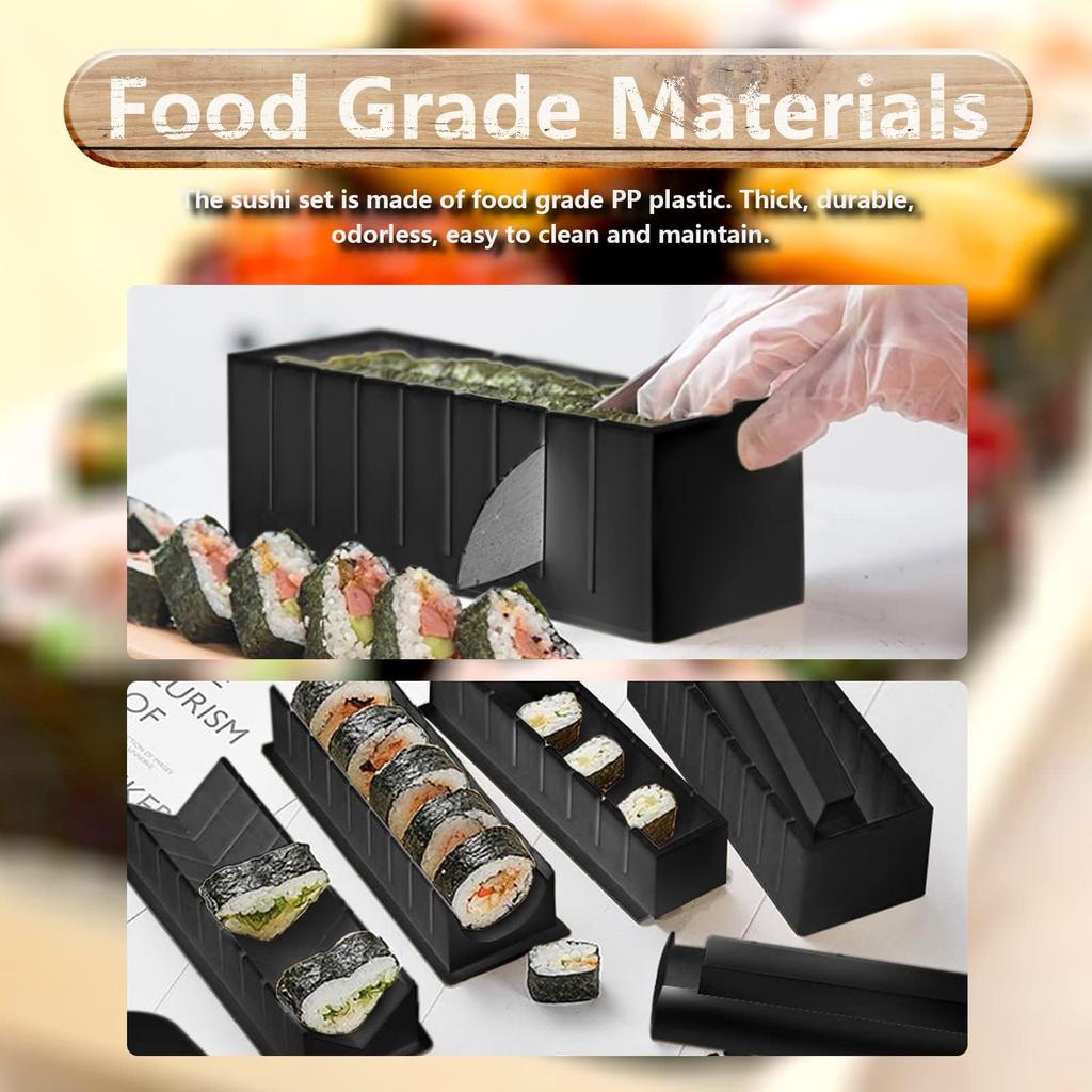 Sushi Making Kit Japanese Rice Ball Cake Roll Mold Diy Home Sushi Making Tool Multifunctional Plastic Kitche Sushi Maker Tools