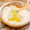 Danish Dough Hook Stainless Steel with Wooden Handle for Kitchen Mixer, Ideal for Sourdough, Pastries, and Pizza Dough Kneading