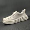Boys' First-layer Cowhide Platform Running Shoes Board Shoes Men's Trendy Shoes European Station Men's Shoes Shell Head Men's Casual Shoes