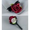 5Pcs Rose Wrist Corsages for Bride Bridesmaid Bridal Showers, Wedding Rose Boutonniere for Ceremony Anniversary Proms