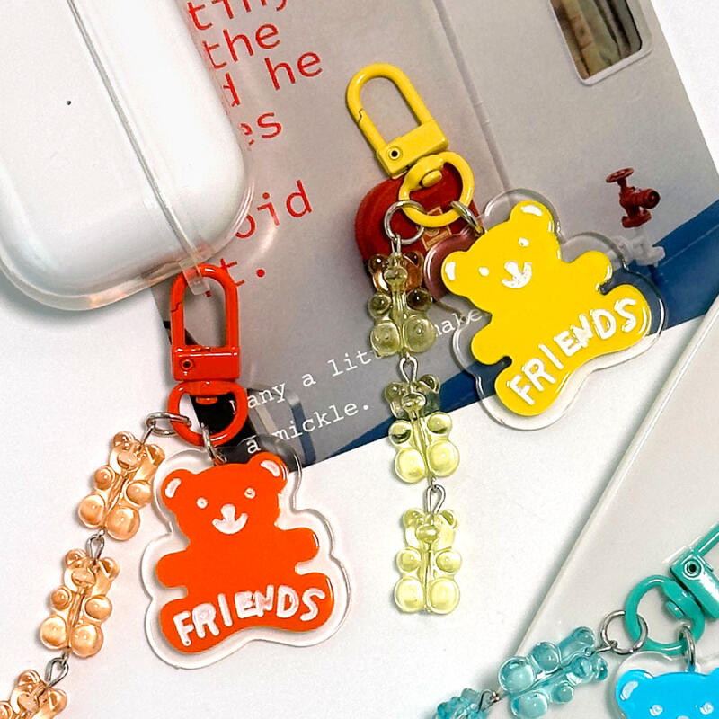 Friends Bear Keychain