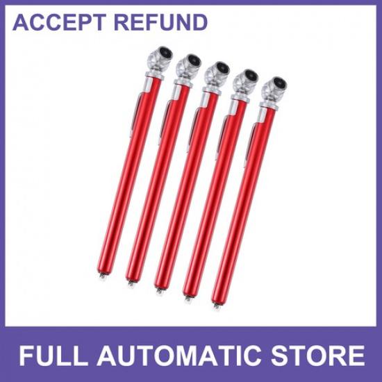 

FIVE 10-100PSI Dual Head Truck Pen Tyre Tire Air Pressure Gauge for Bike ATV SUV