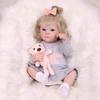 KEIUMI 18 Inch Realistic Reborn Baby Doll Full Silicone Vinyl Cute Girls Early Education Toy Birthday Gift