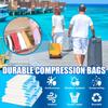 12 Roll Up Space Saver Travel Storage Bags Travel Accessories Compression Bag for Packing & Clothes, No Pump or Vacuum Needed