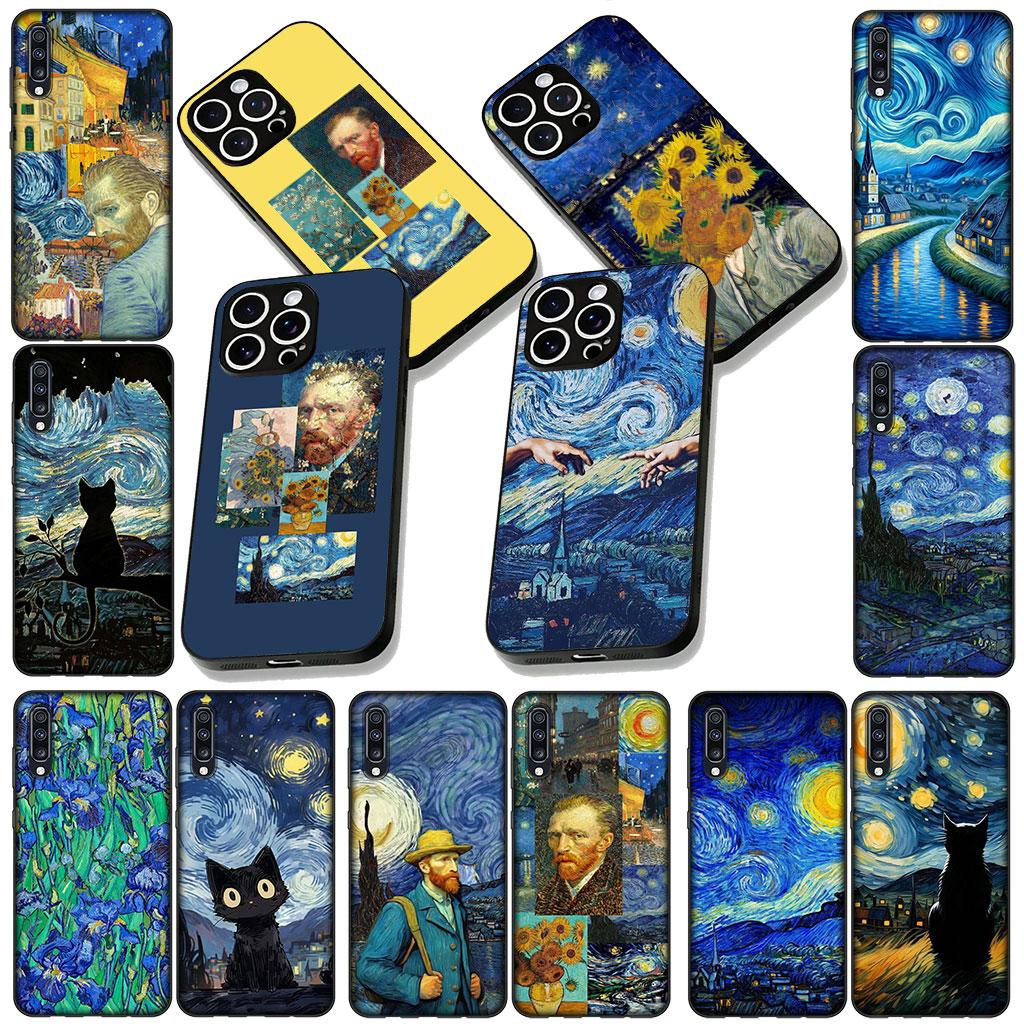 Phone Cover for Xiaomi Poco C75 C65 C71 C85 X7 X6 X5 F7 F8 Ultra F6 Pro Casing Flexible Case Starry Night Van Sunflower Gogh