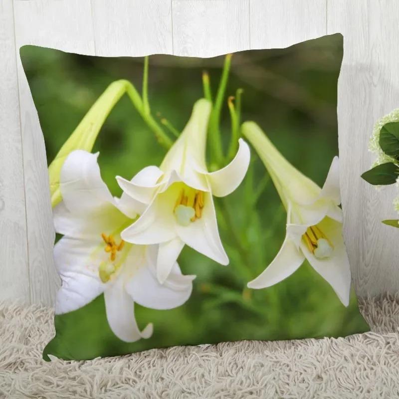 Home Decor Floral Printed Throw Pillow Cover Living Room Sofa Cushion Cover Bedroom Room Decorative Pillow Cover 45x45cm