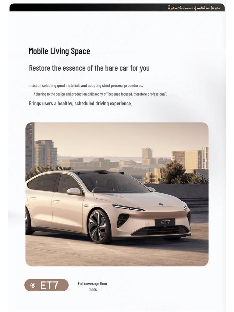 2024 NIO ET5T Full Coverage Floor Mats for Touring Version - Car Interior Accessories