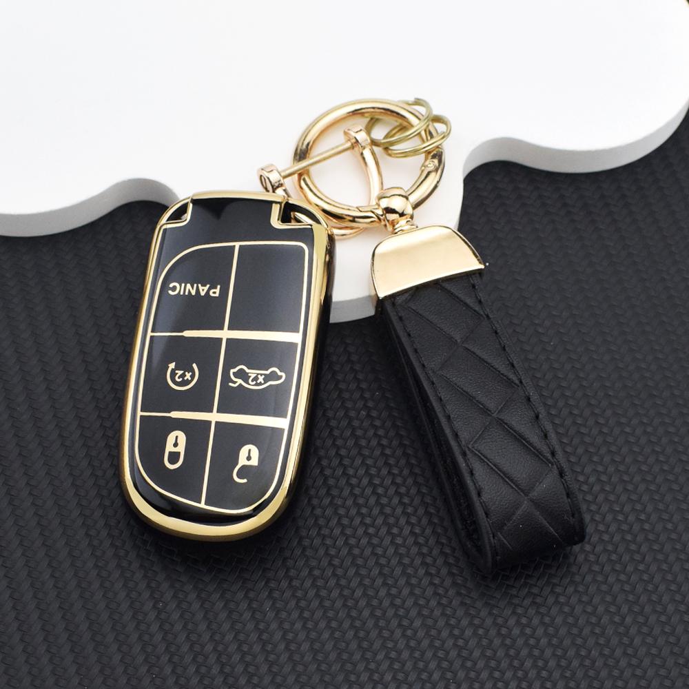 Anti-scratch Car Key Case Cover Shell For Jeep Renegade Grand Cherokee Dodge Ram 1500 Journey Charger Challenger Durango Case