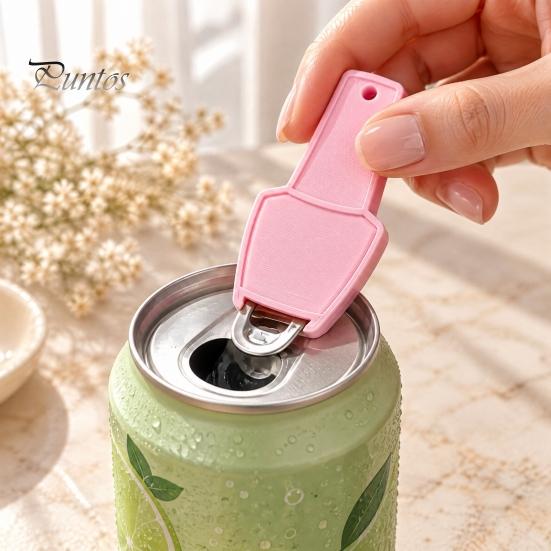 Decorative Key Ring Tool Portable Beverage Can Opener Keychain, 3D Printed Nail Polish Small Bottle for Rings Shape with Outdoor Activities