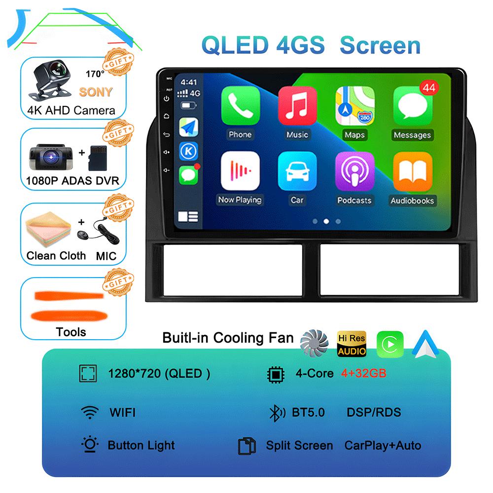 Android 14 Pentru Jeep Grand Cherokee II WJ 1998 - 2004 Radio Auto Player Multimedia Video Navigație GPS QLED IPS Nu 2din DVD 2 din