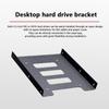 Black 2.5" Skids For Ssd To 3.5" Bay Caddy Tray Hard Drive Hdd Metal Mounting Dock Tray Bracket Adapter Converter Enclosure