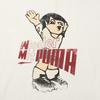 Puma Future Logo Cartoon Anime Print Outdoor Casual Crew Neck Short Sleeve T-Shirt Unisex T-Shirt White 631152-65